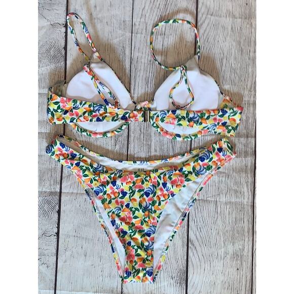 Fruit Print Two Piece Swimsuit- Size Small - Picture 6 of 6